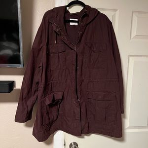 Plus size maroon jacket